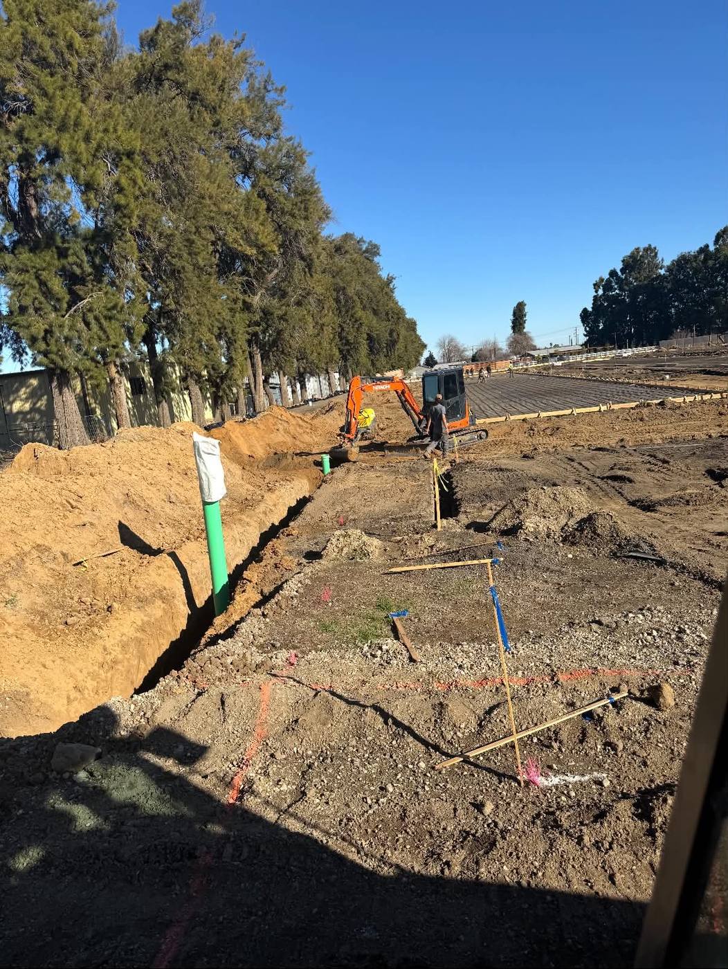 trench excavation open